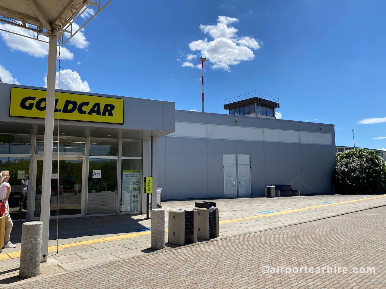 Goldcar Desk Olbia Airport Sardinia