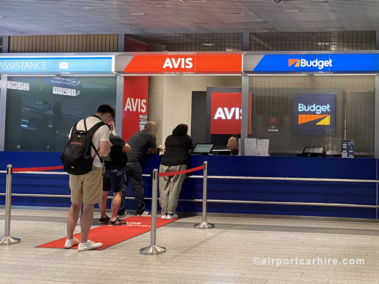 Luxembourg Airport Avis Car Hire Desk