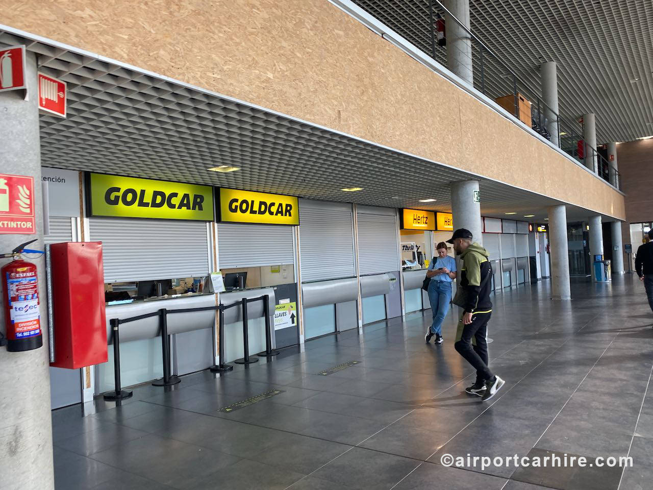 Reus Airport Goldcar Desks