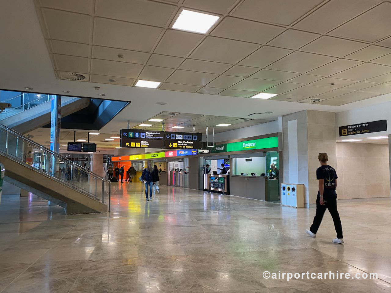 Car Hire  desk at Valencia Airport